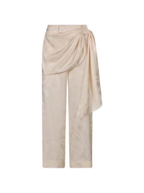 Calma jacquard straight trousers by JOHANNA ORTIZ