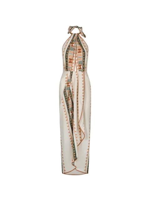 Centro Del Cielo geometric-pattern midi dress by JOHANNA ORTIZ