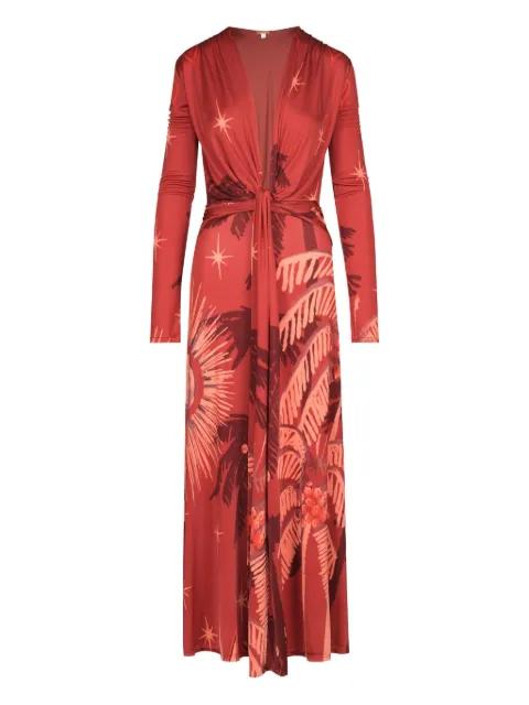 Coral Marino maxi dress by JOHANNA ORTIZ