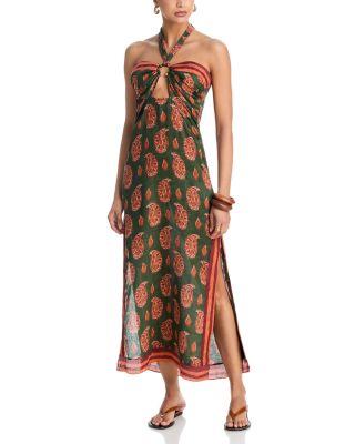 Desert Linen Ankle Dress by JOHANNA ORTIZ