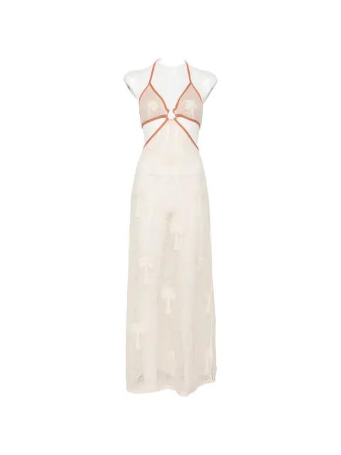Ebb and Flow palm-tree maxi dress by JOHANNA ORTIZ