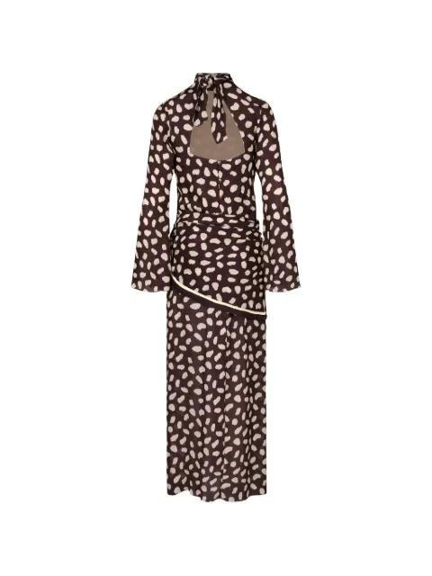 Elegancia Gitana printed dress by JOHANNA ORTIZ