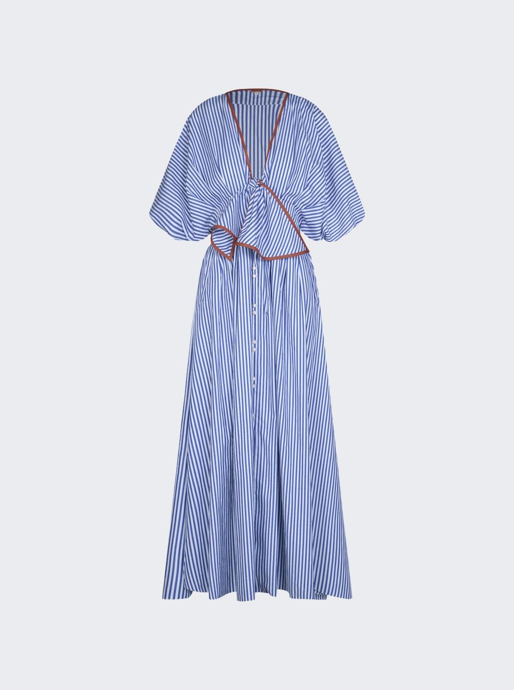 Endless Spring Midi Dress Off White And Blue | The Webster by JOHANNA ORTIZ Endless Spring Midi Dress Off White And Blue | The Webster by JOHANNA ORTIZ