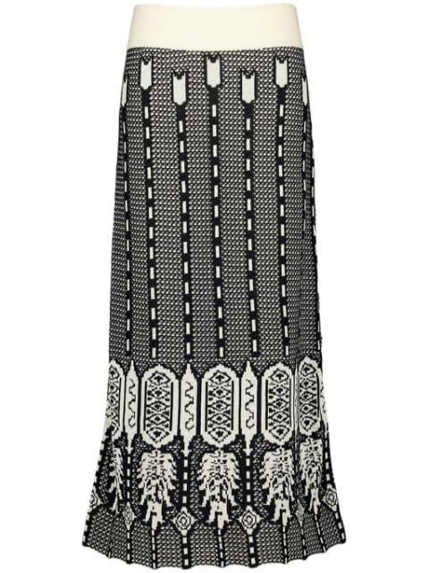 Energy Matrix midi skirt by JOHANNA ORTIZ