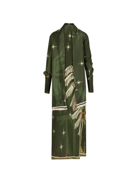 Eternity Begins printed wrap maxi dress by JOHANNA ORTIZ
