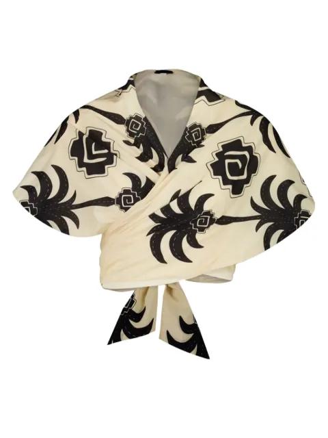 Imagery palm tree-print top by JOHANNA ORTIZ