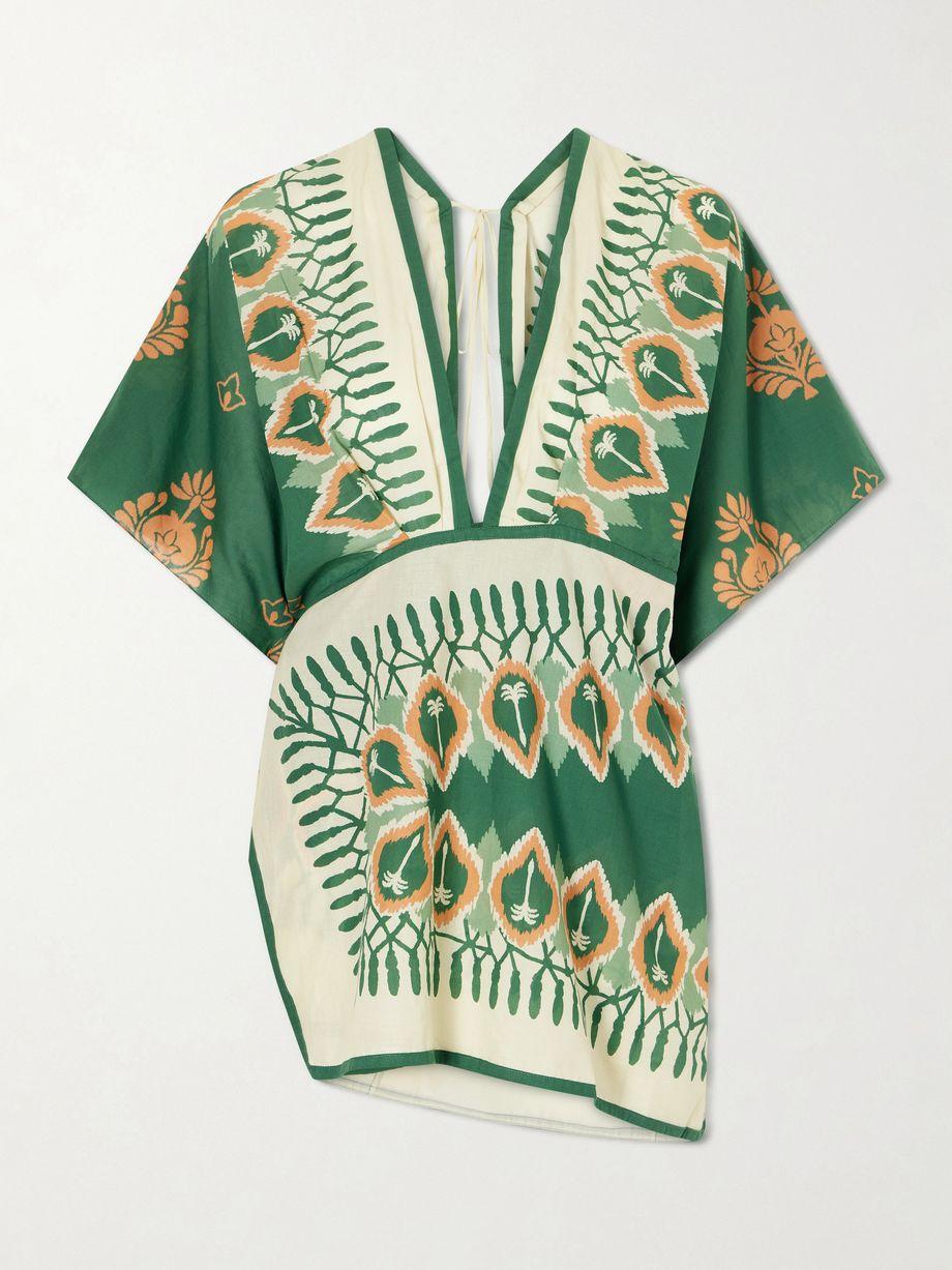 Inundada De Color printed cotton-voile mini dress by JOHANNA ORTIZ