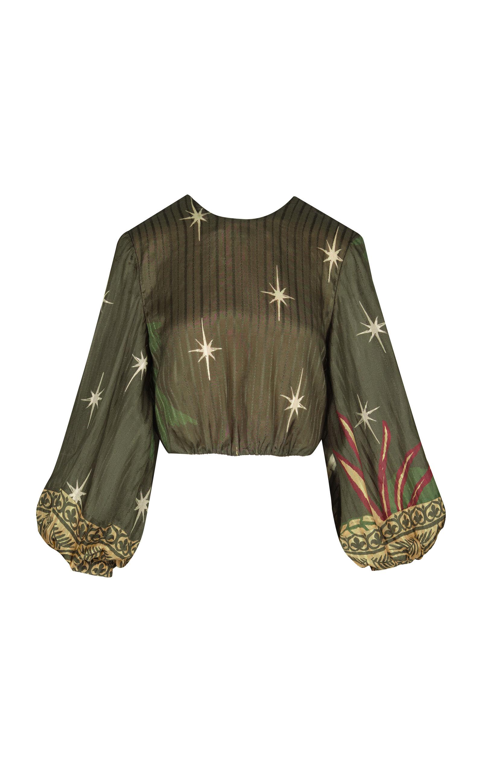 Johanna Ortiz Afterwork Silk-Cotton Cropped Top - Moda Operandi by JOHANNA ORTIZ