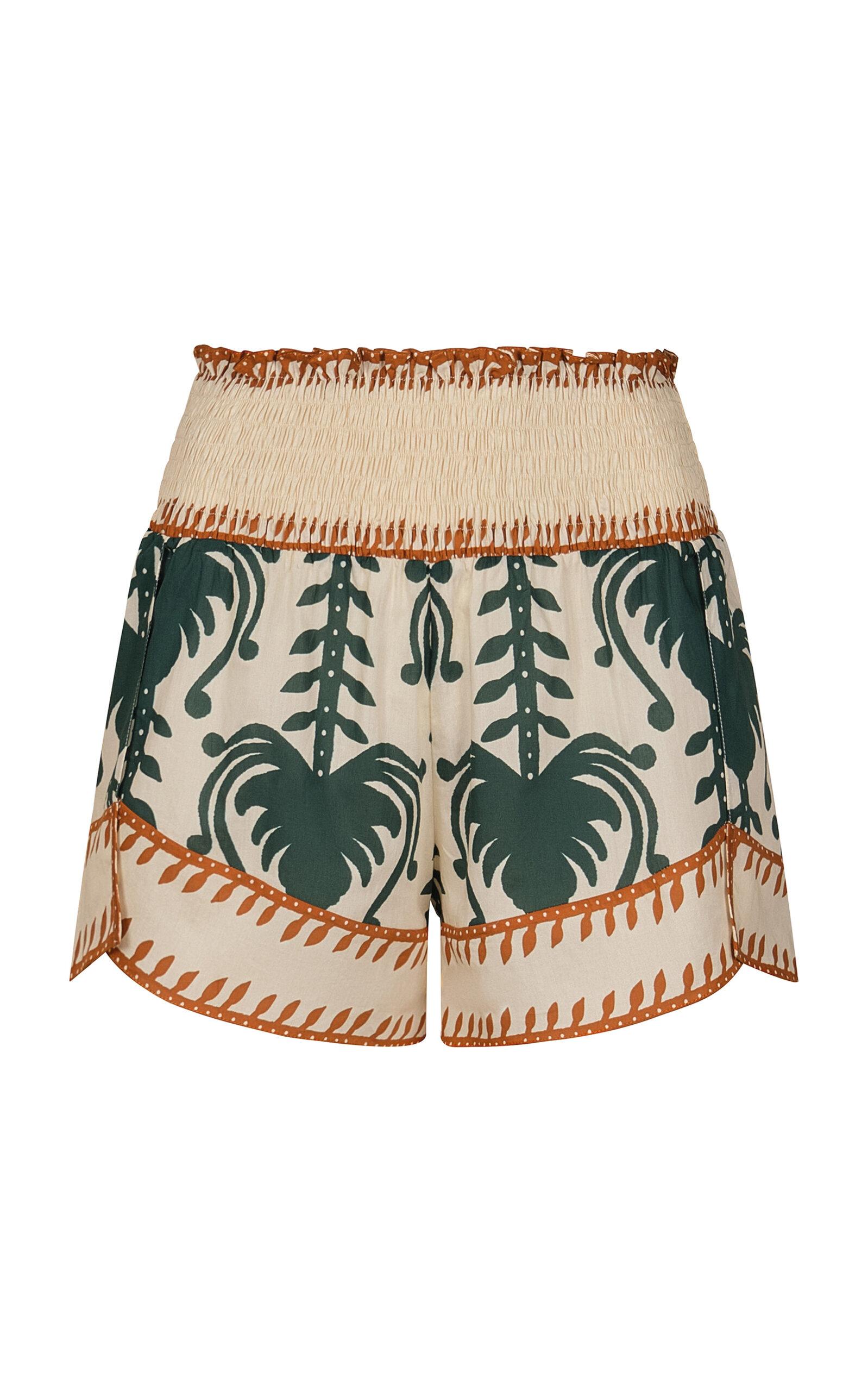 Johanna Ortiz Linka Printed Cotton Shorts - Moda Operandi by JOHANNA ORTIZ