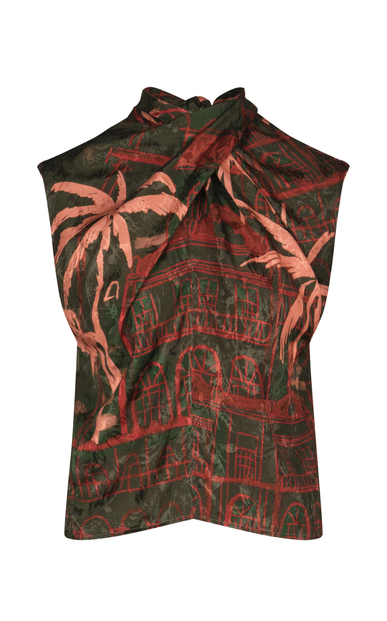 Johanna Ortiz Mystic Shore Satin-Jacquard Top - Moda Operandi by JOHANNA ORTIZ