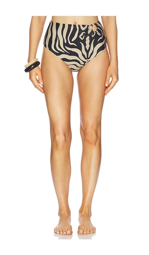 Johanna Ortiz Palms Taita Bikini Bottom in Black by JOHANNA ORTIZ