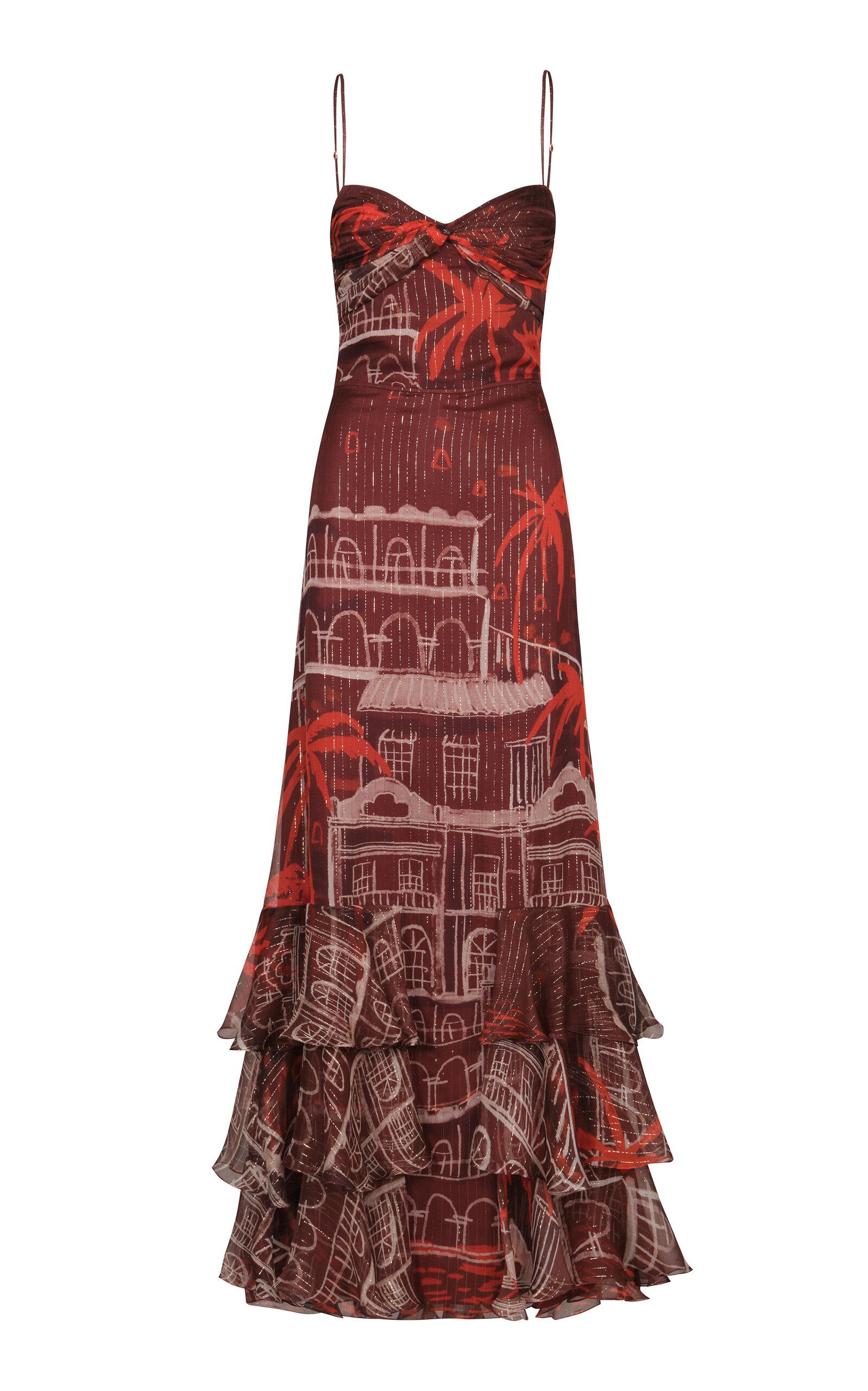 Johanna Ortiz Pasos Nocturnos Metallic-Silk Maxi Dress - Moda Operandi by JOHANNA ORTIZ
