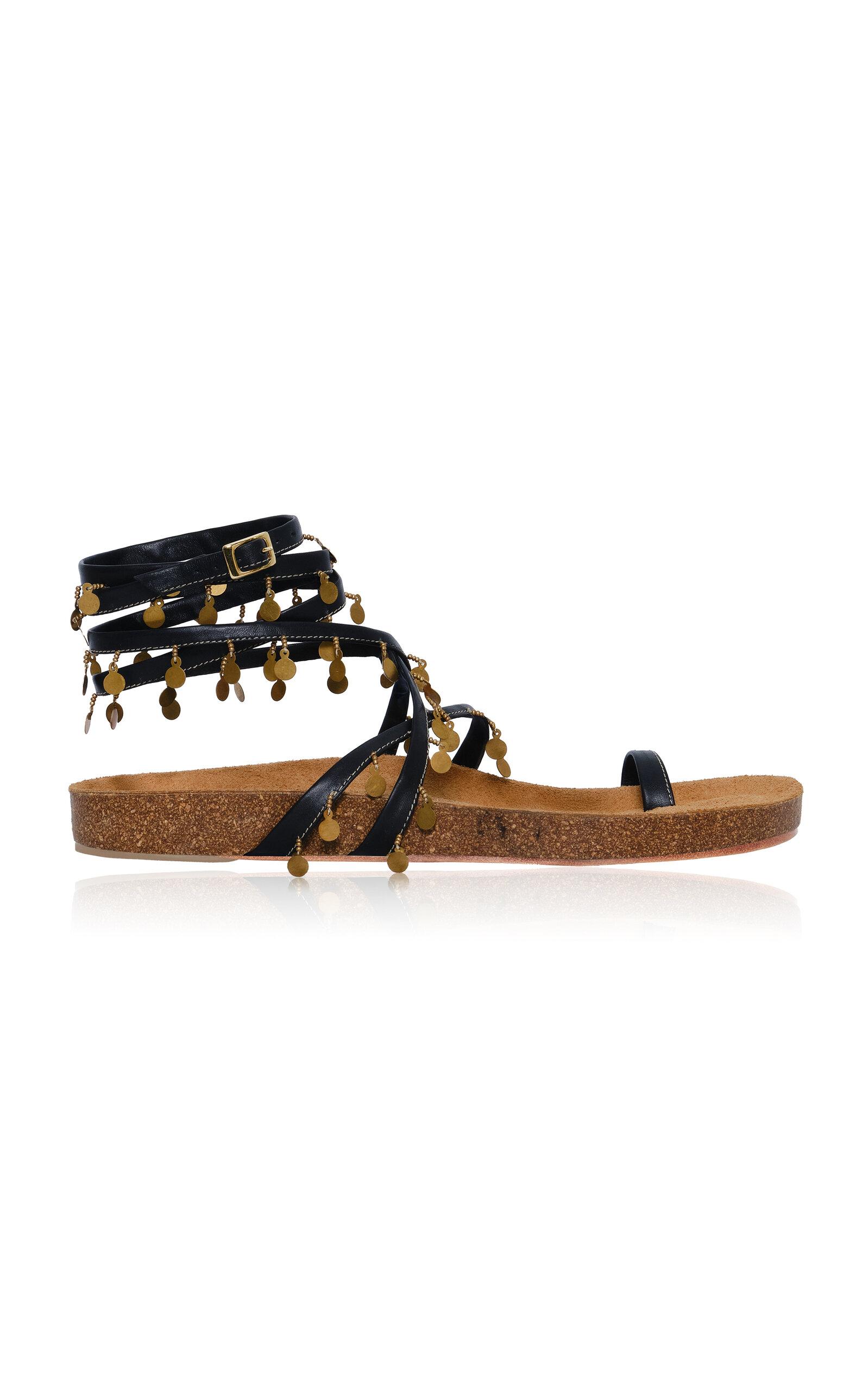 Johanna Ortiz Serenade In Swim Leather Sandals - Moda Operandi by JOHANNA ORTIZ