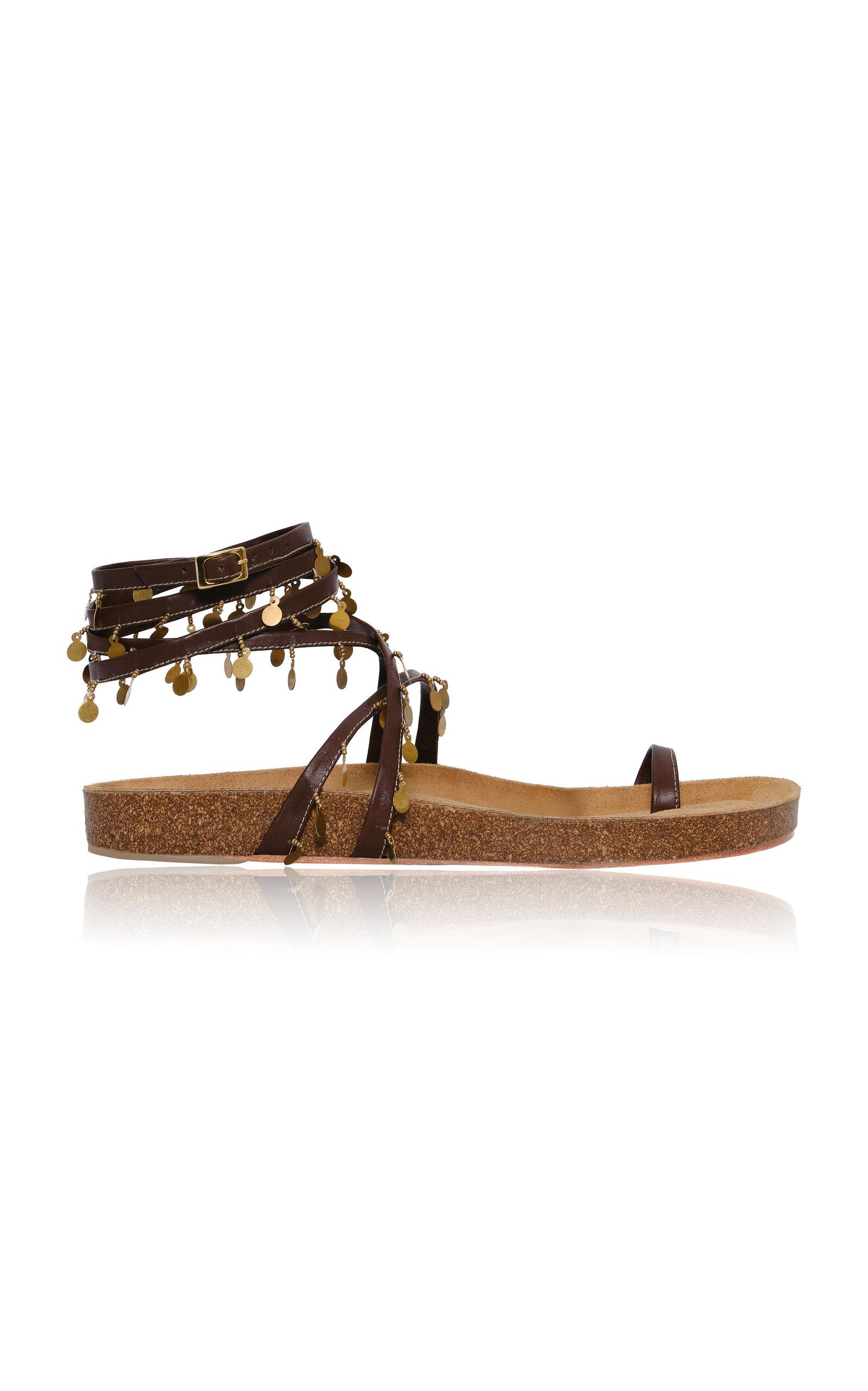Johanna Ortiz Serenade In Swim Leather Sandals - Moda Operandi by JOHANNA ORTIZ