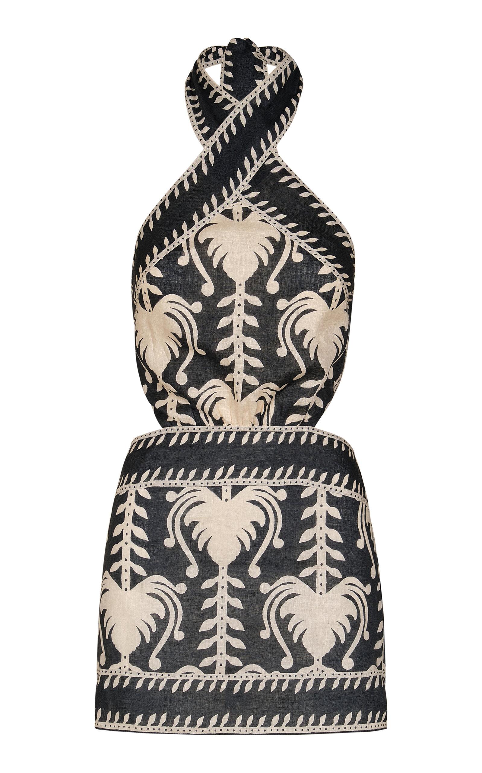 Johanna Ortiz Tide Strength Linen Mini Halter Dress - Moda Operandi by JOHANNA ORTIZ