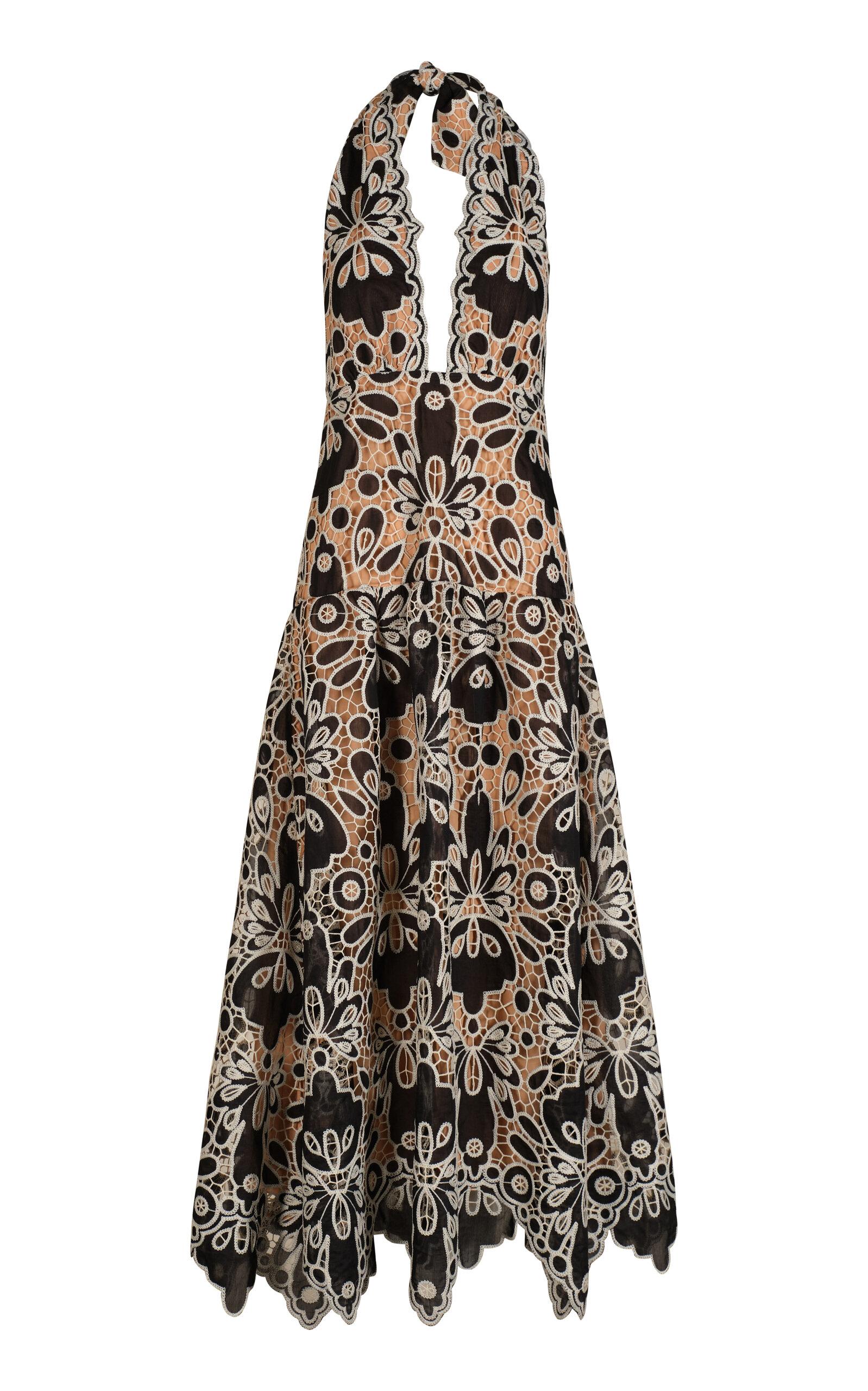 Johanna Ortiz Verso Luminoso Eyelet Maxi Halter Dress - Moda Operandi by JOHANNA ORTIZ