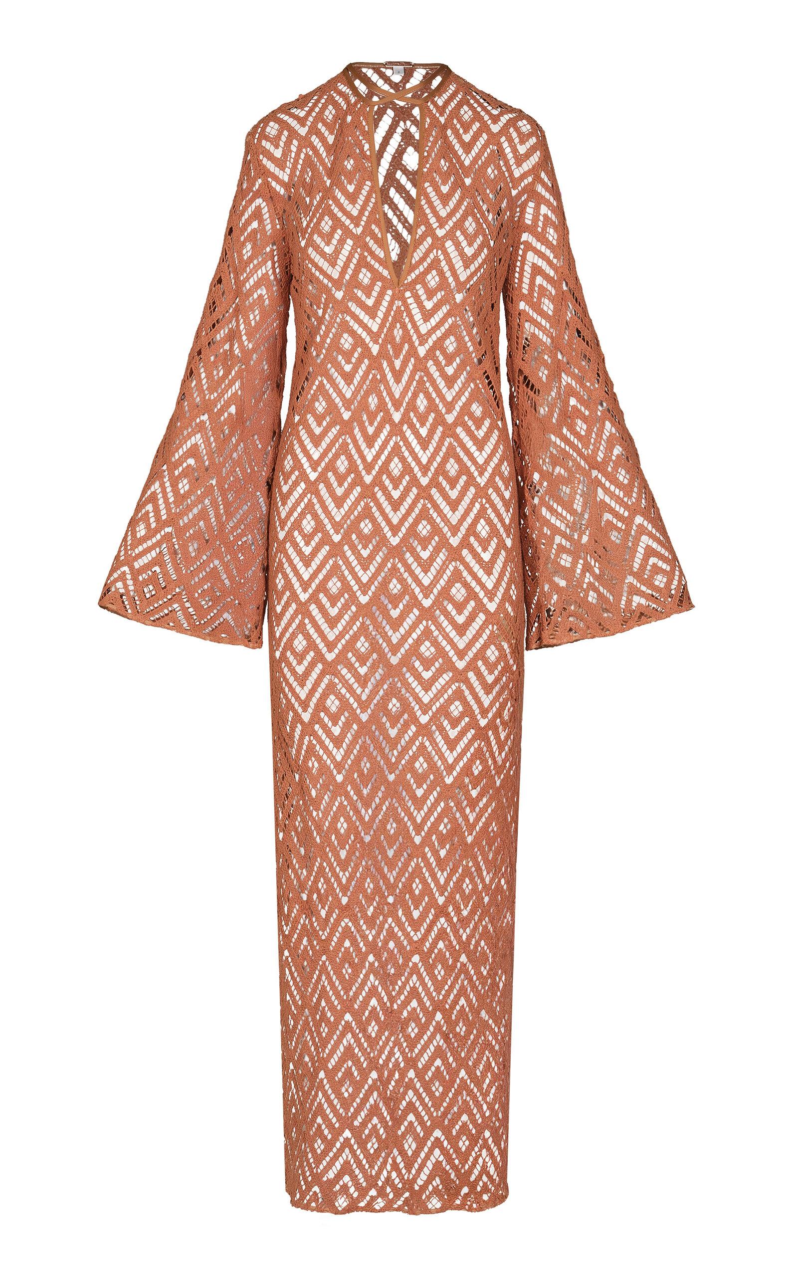 Johanna Ortiz Wild Savannah Crocheted Cotton Maxi Tunic Dress - Moda Operandi by JOHANNA ORTIZ
