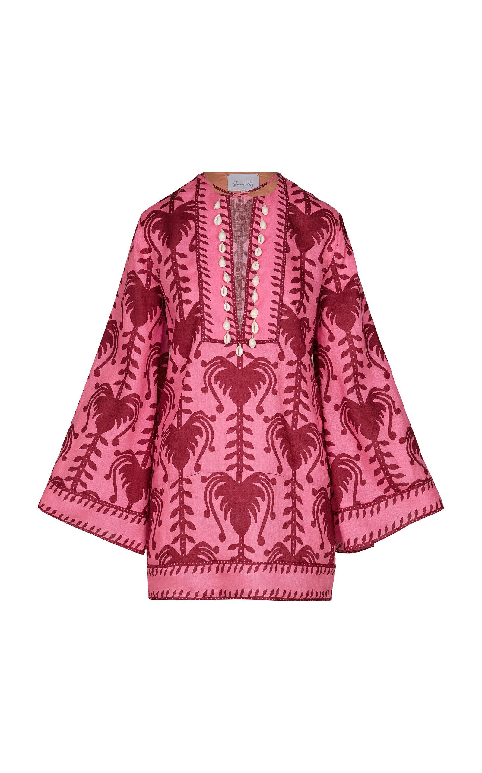 Johanna Ortiz Wild Savannah Printed Linen Mini Dress - Moda Operandi by JOHANNA ORTIZ