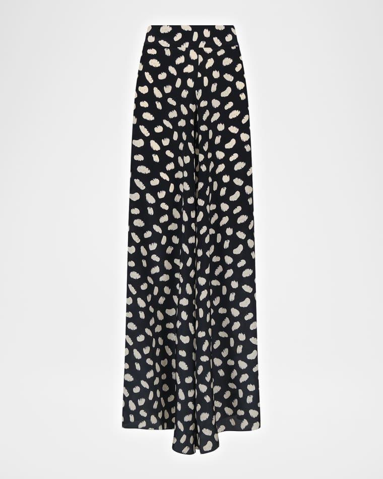Musical Draped Silk Pants by JOHANNA ORTIZ