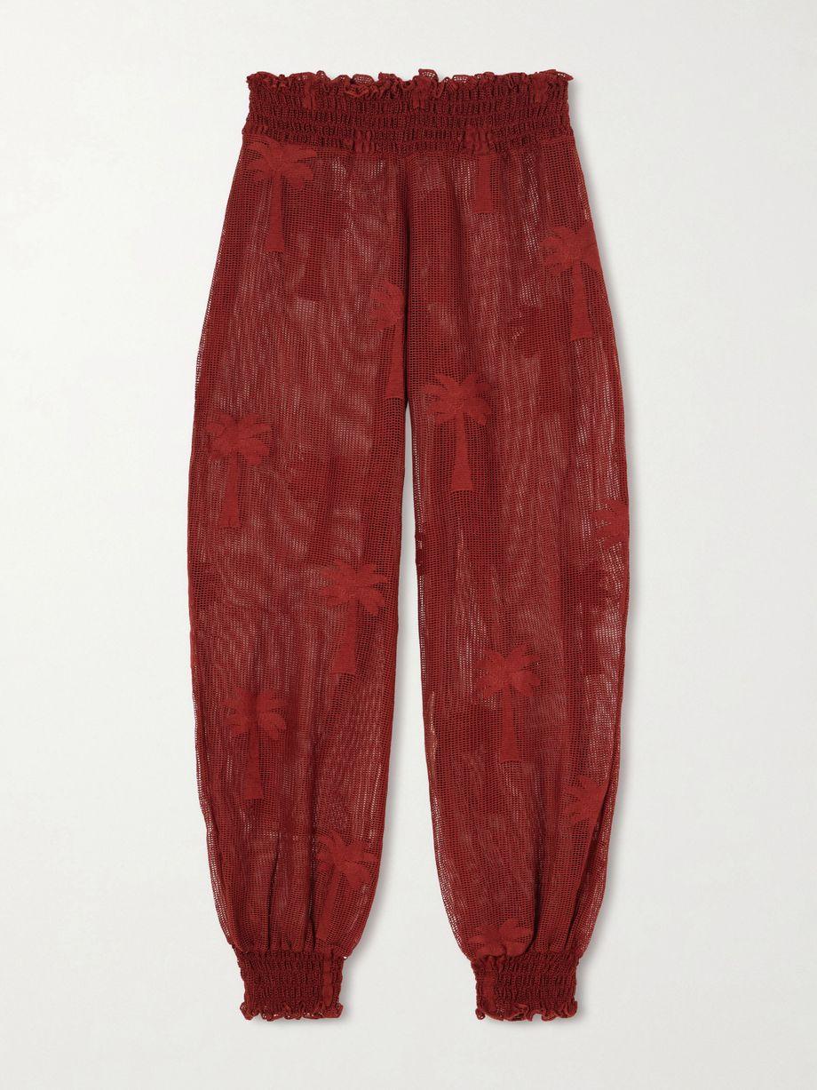 Palm Nomad cotton-mesh balloon pants by JOHANNA ORTIZ