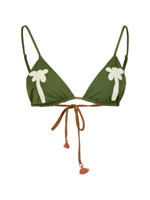 Palms At Sunrise bikini top by JOHANNA ORTIZ