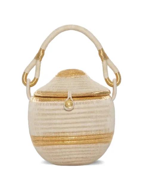 Rooted Grace bucket bag by JOHANNA ORTIZ