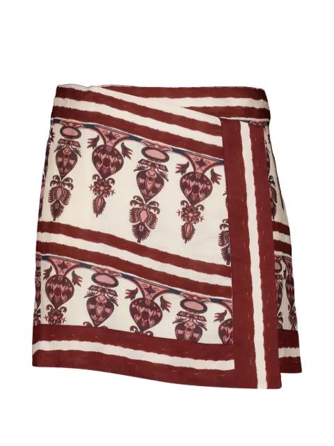 Roots wrap skirt by JOHANNA ORTIZ