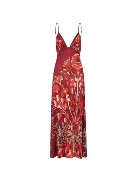 Sendero De Astromelias floral-pattern maxi dress by JOHANNA ORTIZ