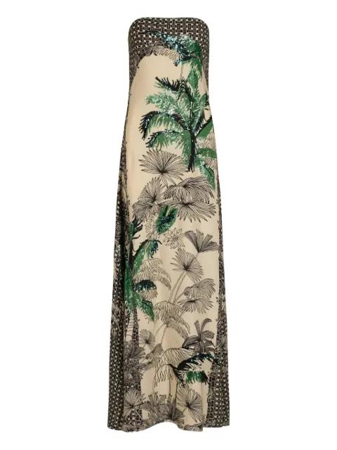Simbologia floral sequin maxi dress by JOHANNA ORTIZ