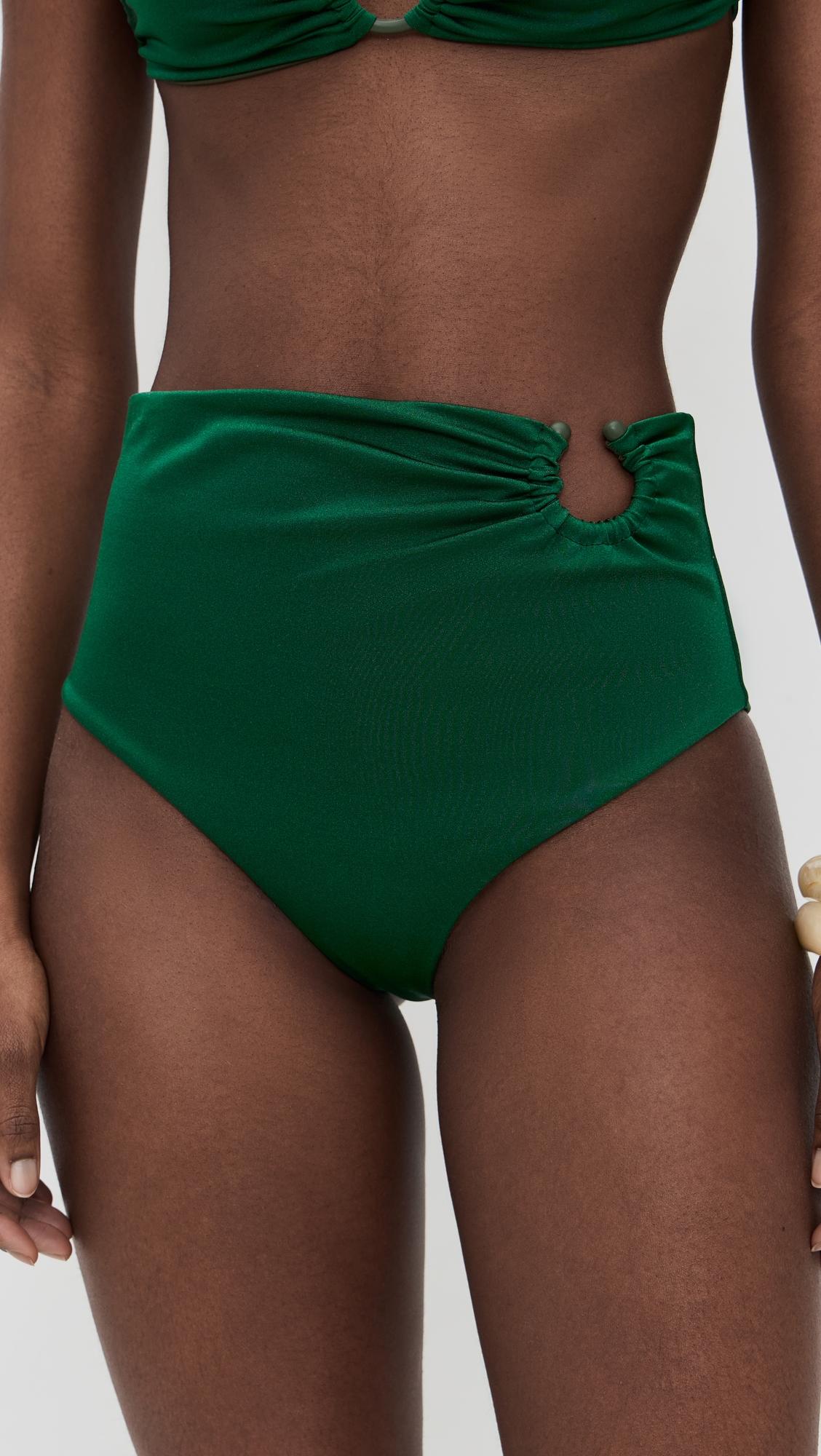 Sumatra Green Taita Bikini Bottoms by JOHANNA ORTIZ