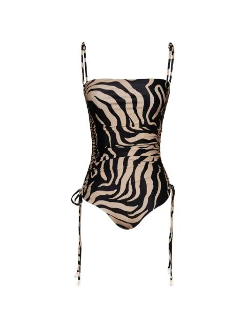 Tarangire zebra-pattern one piece by JOHANNA ORTIZ