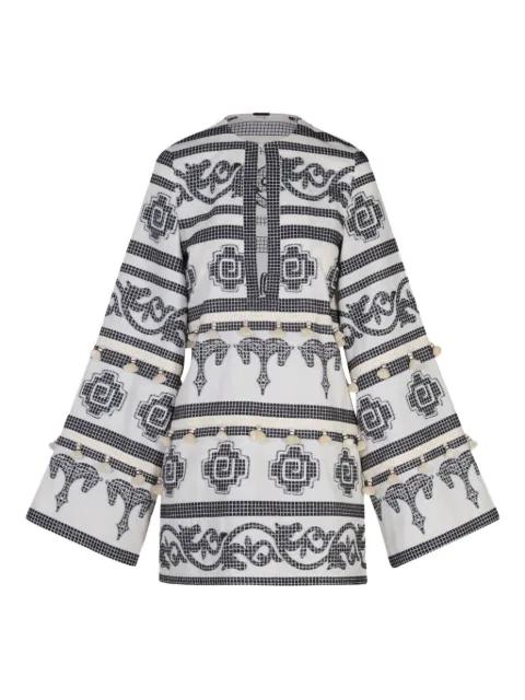 Temple embroidered-tassels tunic by JOHANNA ORTIZ