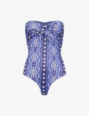 Tribal Lastly Strapless Swimsuit by JOHANNA ORTIZ