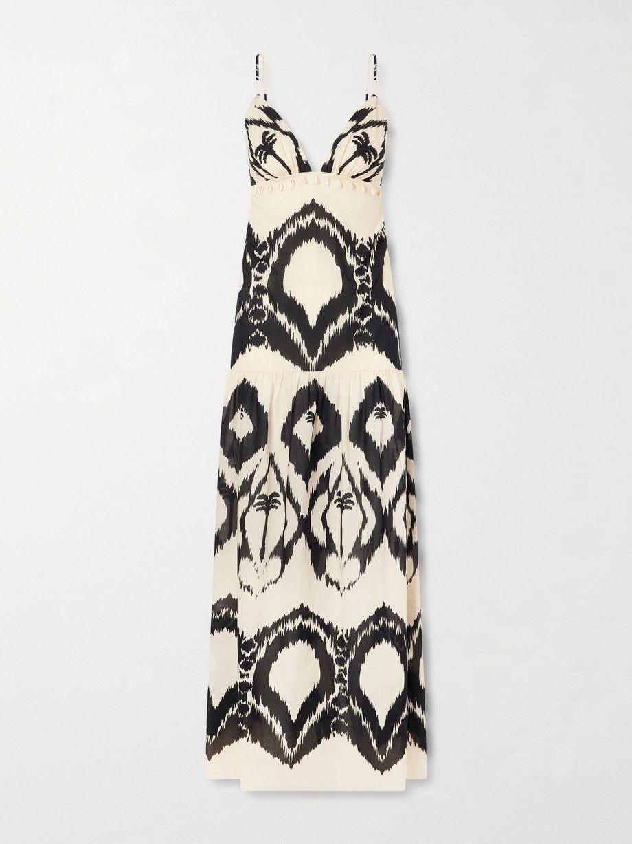 Zea Palm printed cotton-poplin maxi dress by JOHANNA ORTIZ