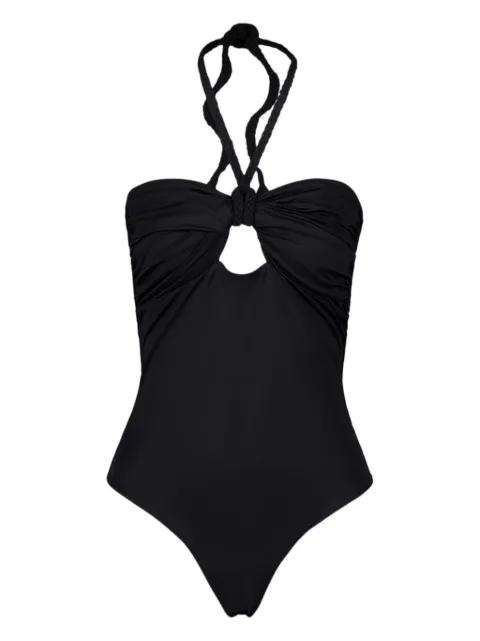 braided-strap halterneck swimsuit by JOHANNA ORTIZ