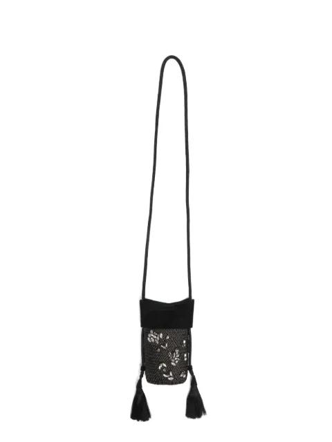 crystal-embellished tassel-detail cross body bag by JOHANNA ORTIZ