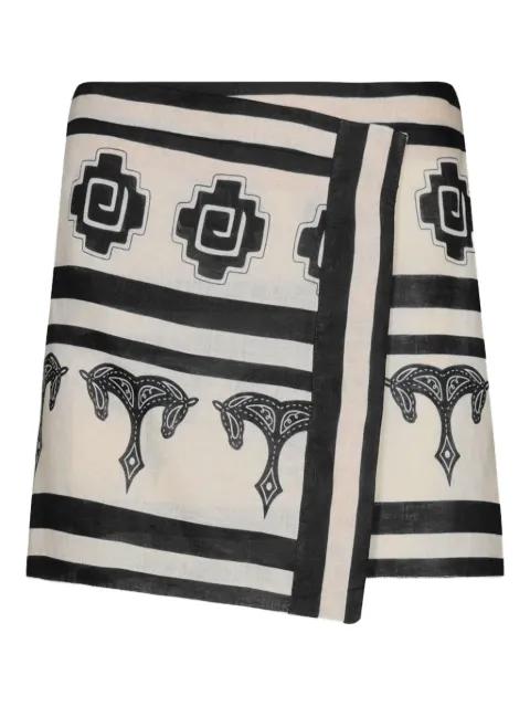 horse-print wrap skirt by JOHANNA ORTIZ