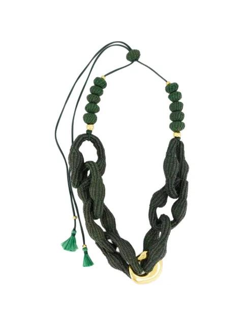 knotted beaded necklace by JOHANNA ORTIZ