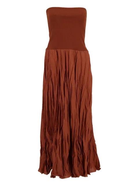 ribbed-waist pleated skirt by JOHANNA ORTIZ