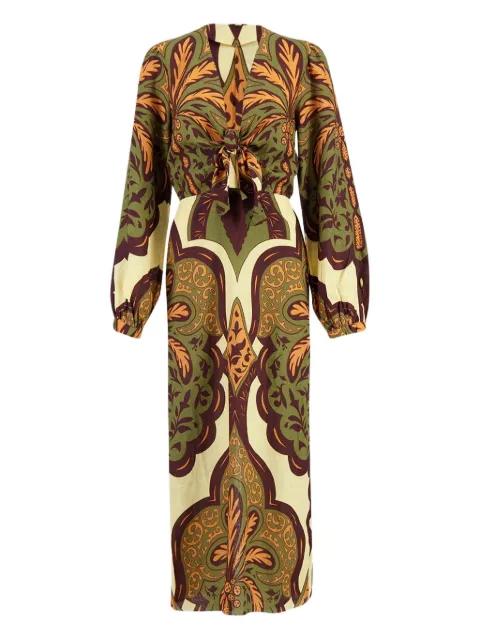 tie-front paisley print dress by JOHANNA ORTIZ