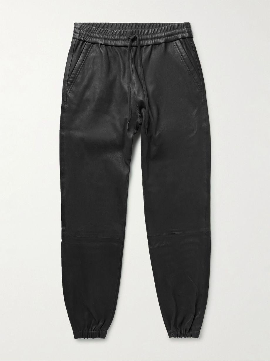 LA Tapered Leather Sweatpants by JOHN ELLIOTT