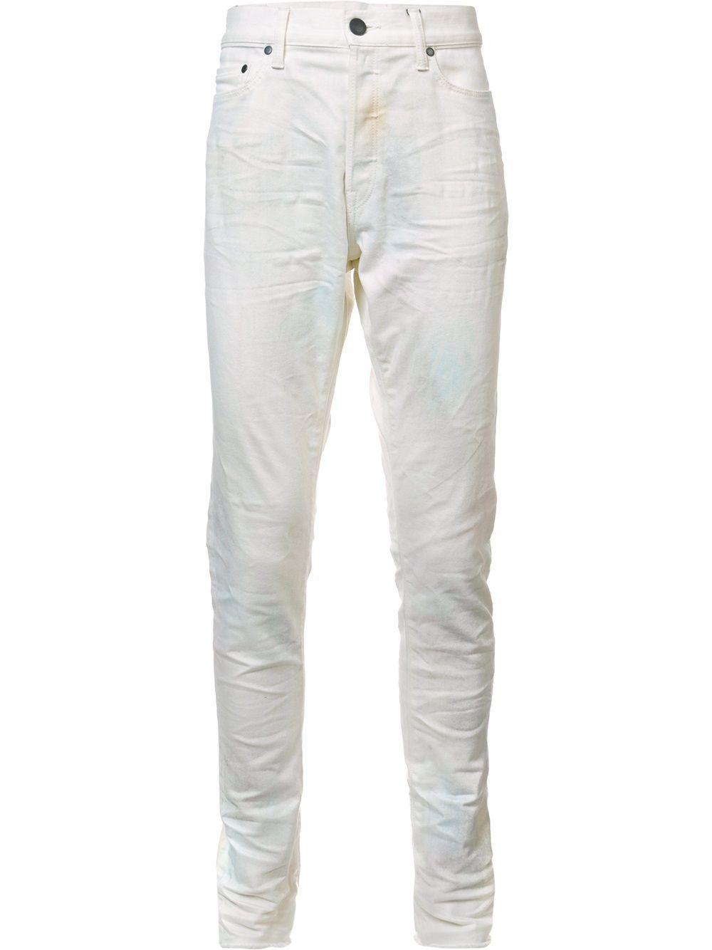 creased jeans by JOHN ELLIOTT