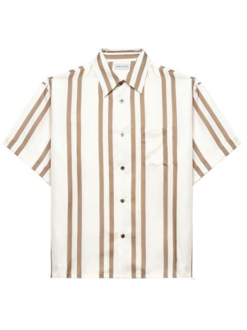 stripe-print silk shirt by JOHN ELLIOTT