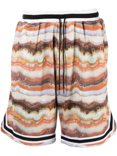 tie-dye drawstring shorts by JOHN ELLIOTT