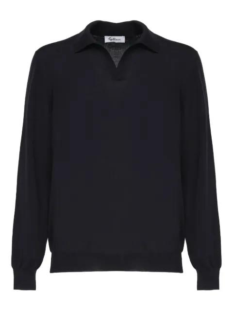 V-neck ribbed-hem sweater by JOHN GALLIANO