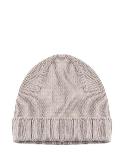 ribbed wool beanie by JOHN GALLIANO