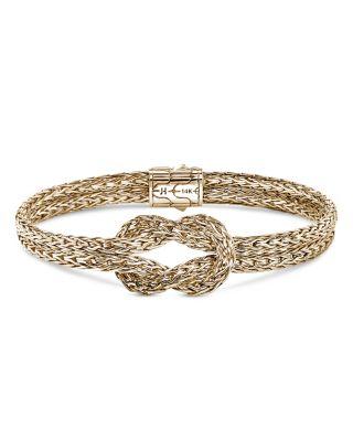 14K Yellow Gold & Sterling Silver Love Knot Bracelet by JOHN HARDY