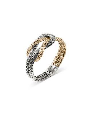 14K Yellow Gold & Sterling Silver Love Knot Ring by JOHN HARDY