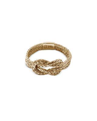 14K Yellow Gold & Sterling Silver Love Knot Ring by JOHN HARDY