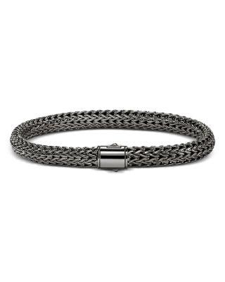 Dark Silver Icon Woven Link Bracelet by JOHN HARDY